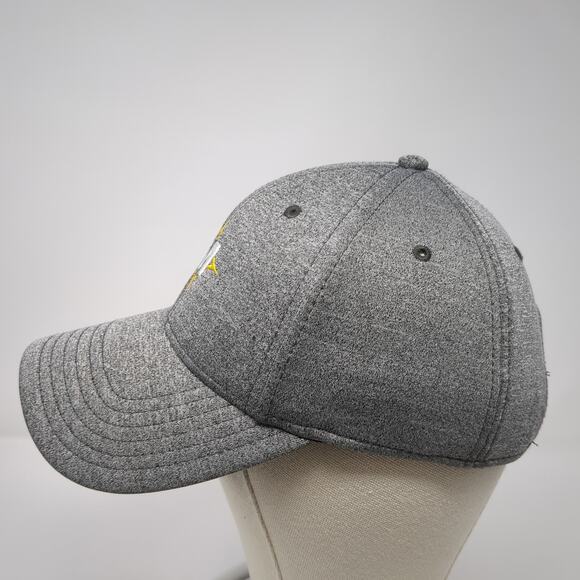 Letter M Strapback Hat Gray One Size Embroidered Logo Comfy Fit Otto - Picture 3 of 10